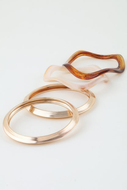 Multi Marble Wave Cuff Bracelet - All Season Fashion