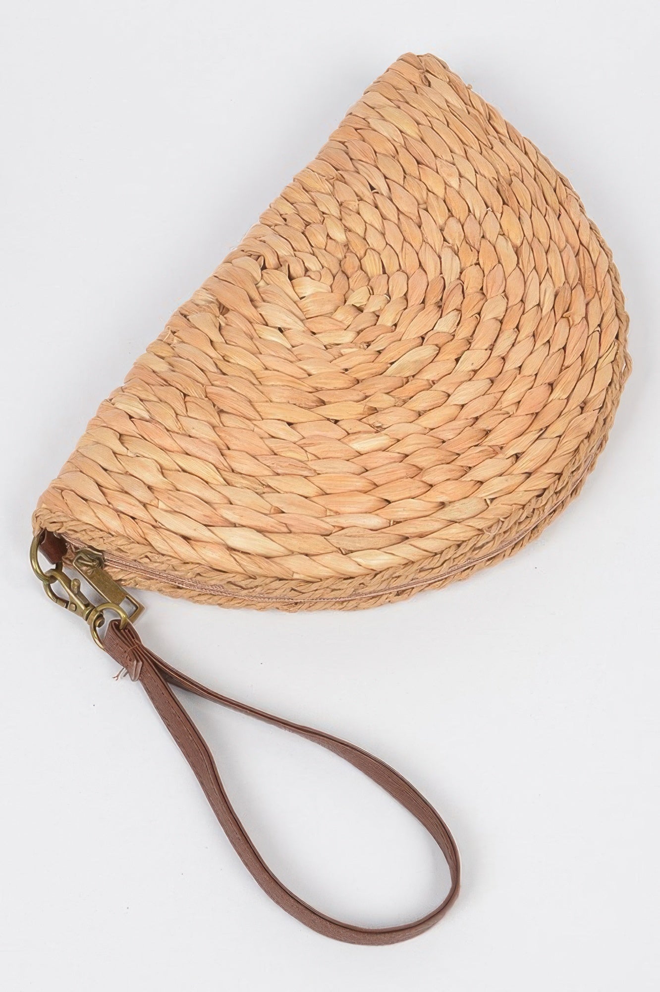 Half Circle Straw Clutch - All Season Fashion
