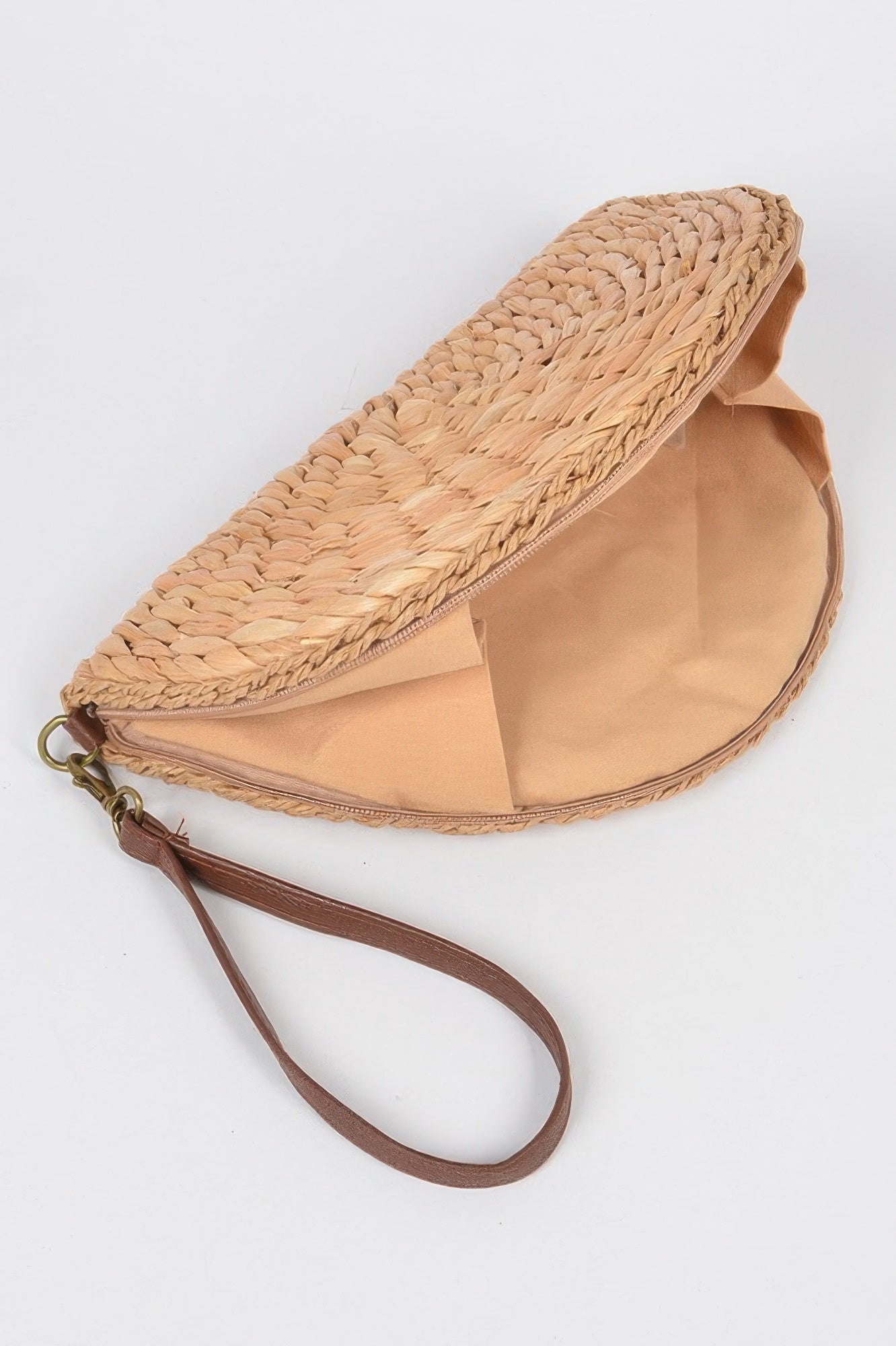 Half Circle Straw Clutch - All Season Fashion