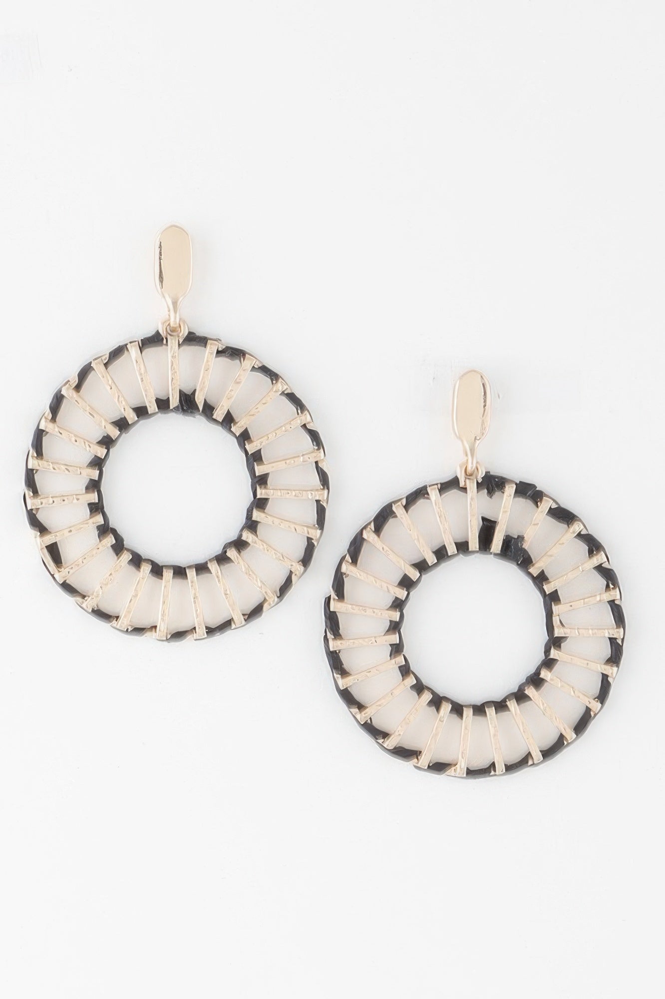 Twisted Weaved Disk Earrings - All Season Fashion