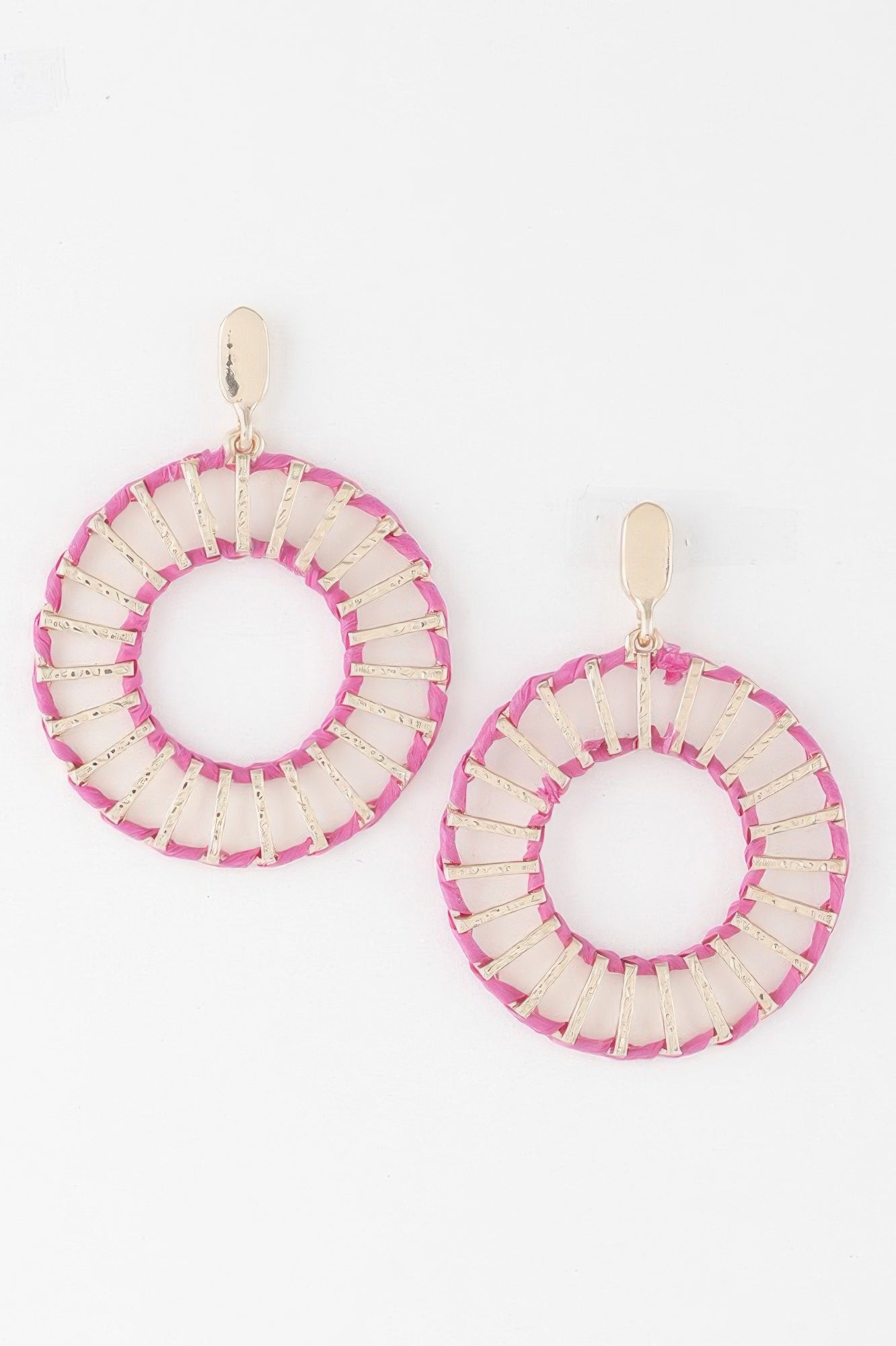 Twisted Weaved Disk Earrings - All Season Fashion