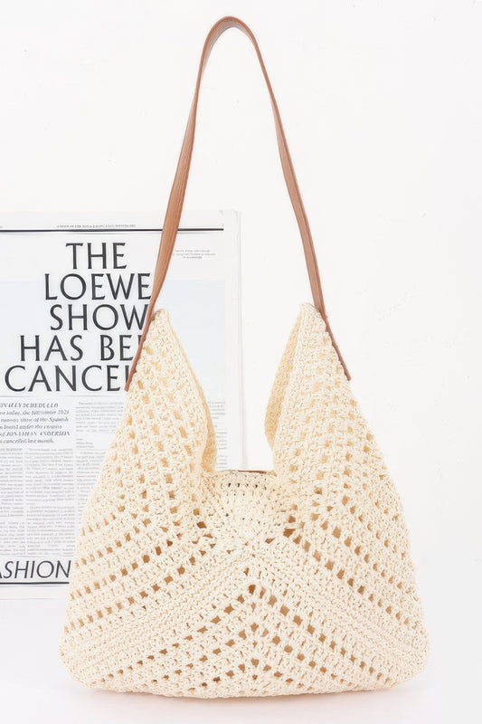 Crochet Shoulder Bag With Pouch - All Season Fashion