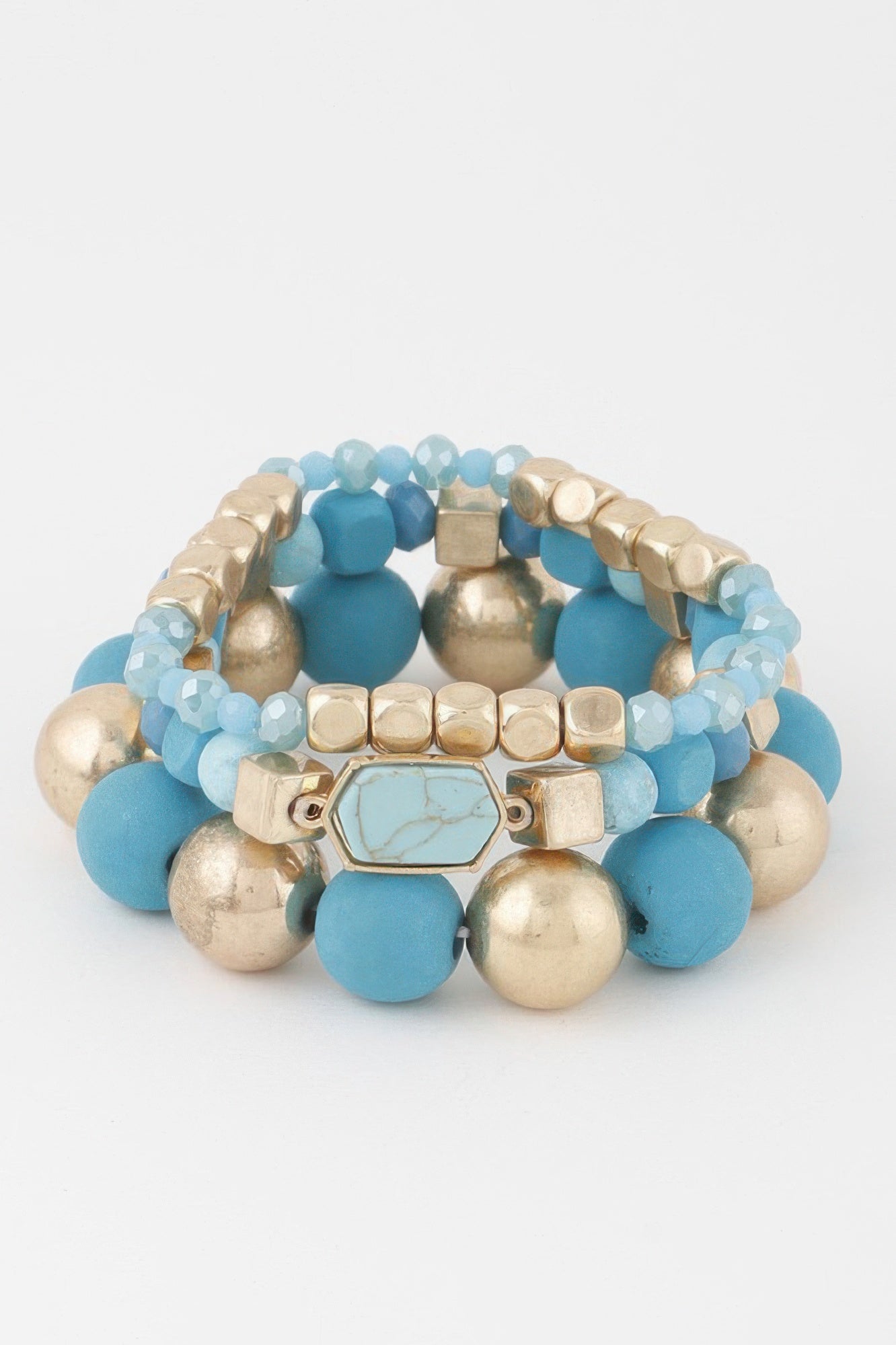 Multi Stone Beaded Bracelet - All Season Fashion