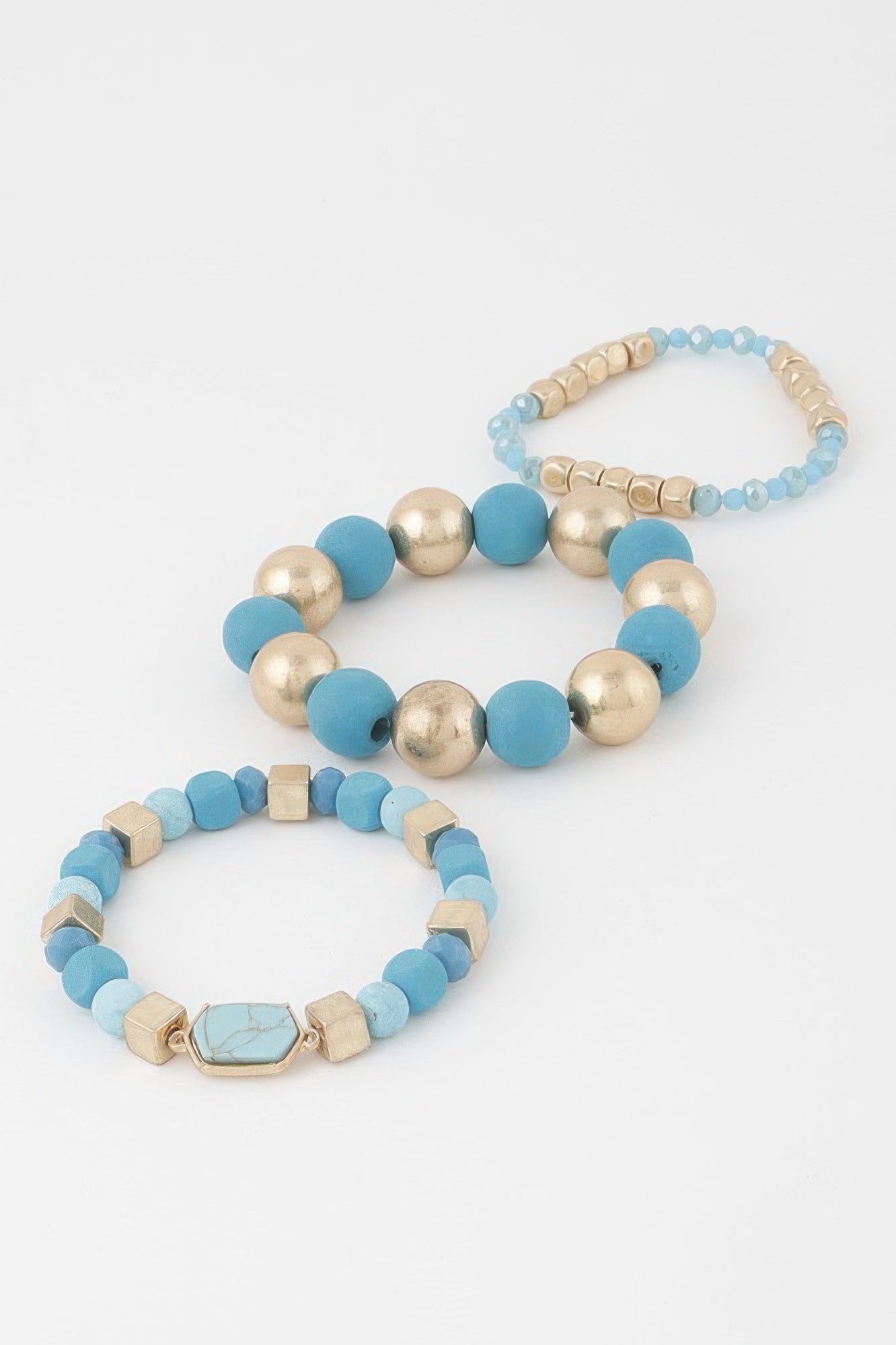 Multi Stone Beaded Bracelet - All Season Fashion
