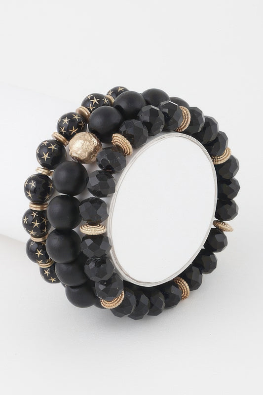 Triple Star Beaded Bracelet - All Season Fashion