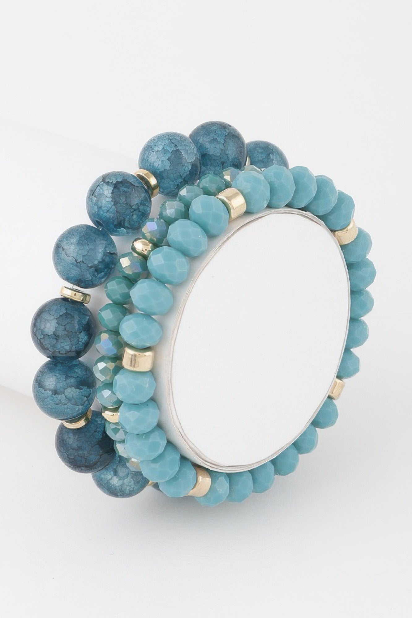Triple Crystal Beaded Bracelet - All Season Fashion