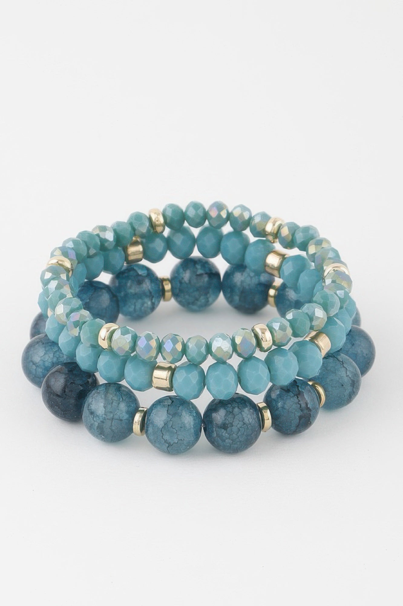 Triple Crystal Beaded Bracelet - All Season Fashion