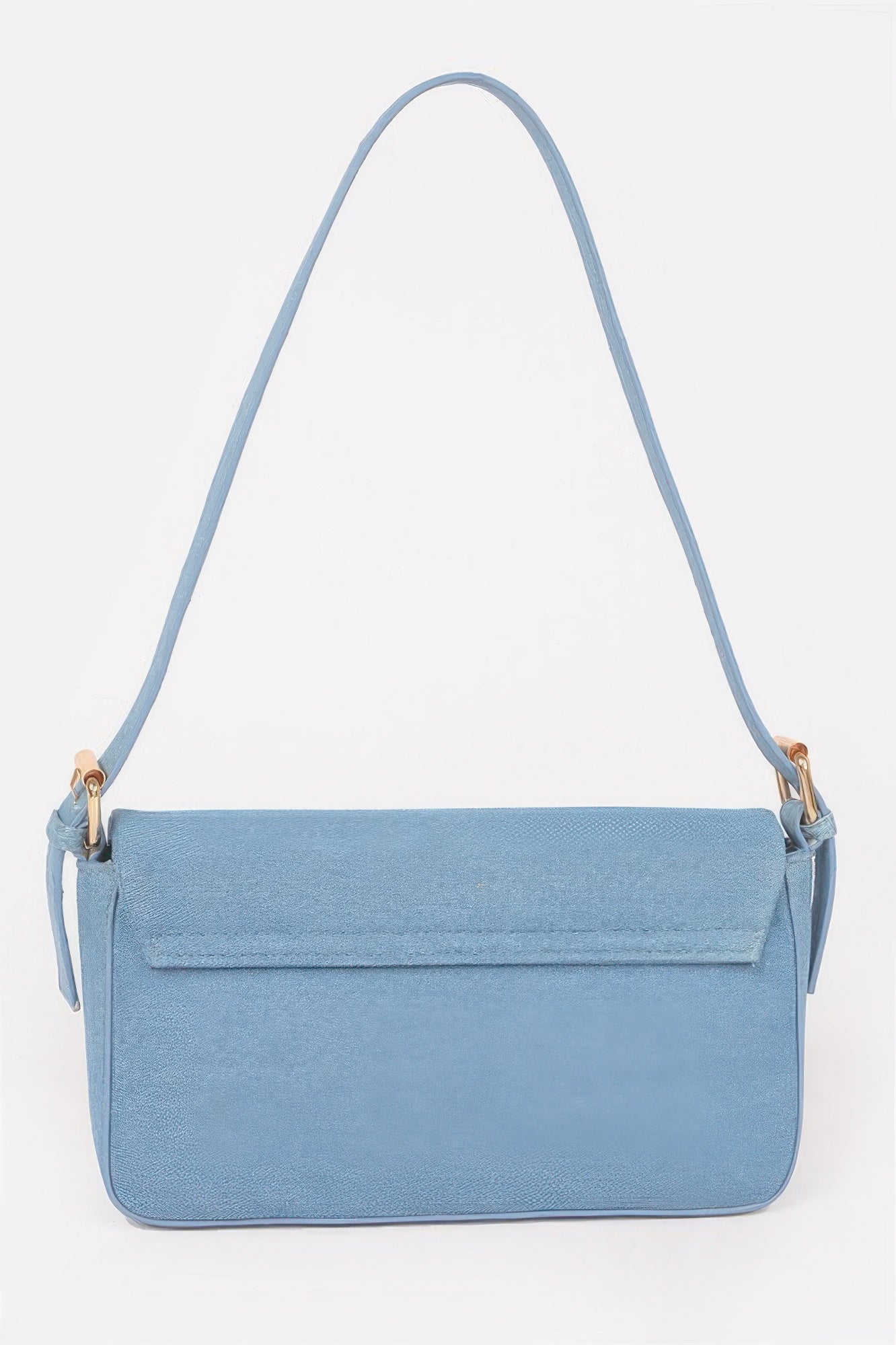 Denim Metal Buckle Shoulder Bag - All Season Fashion