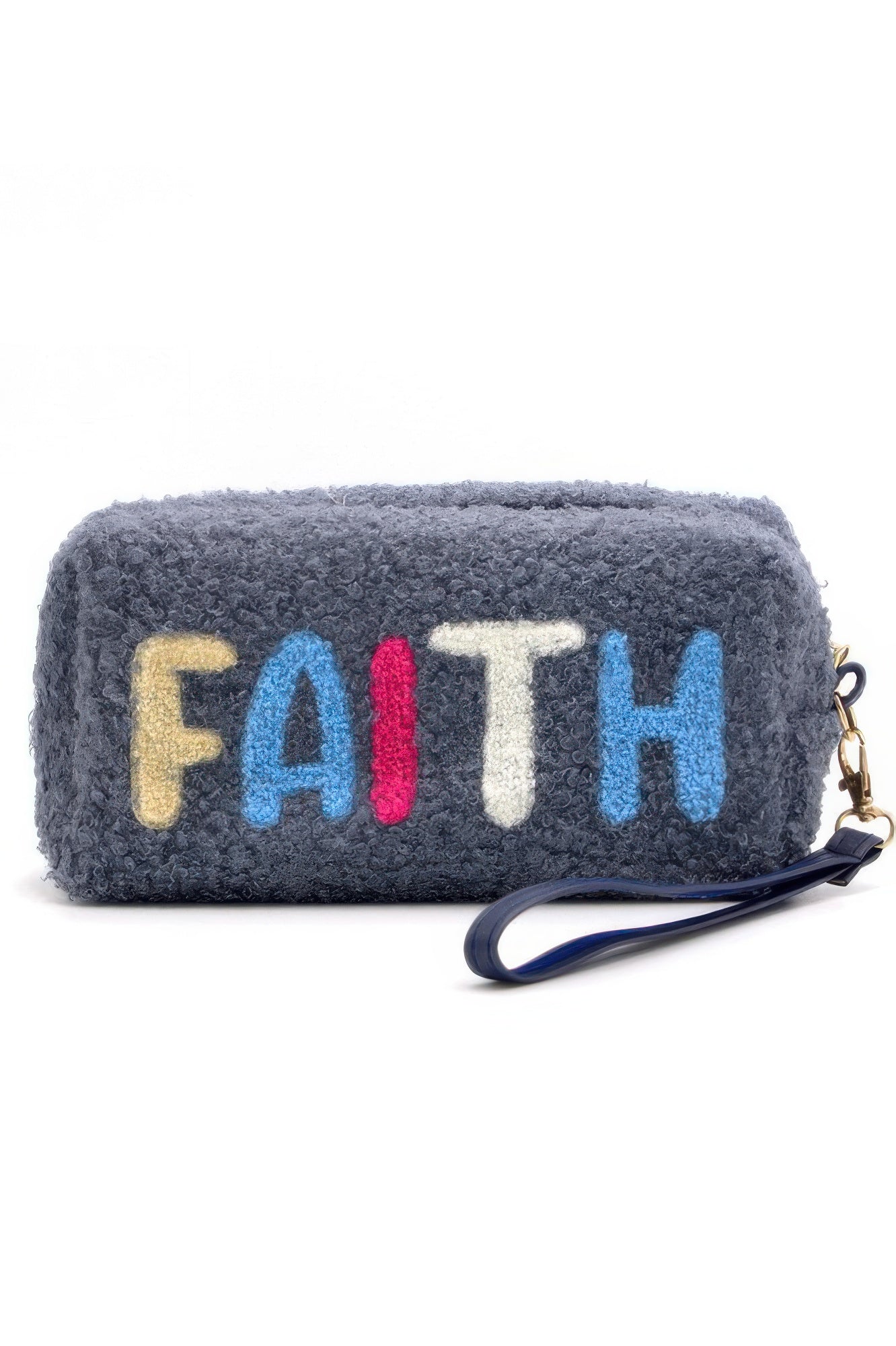 Faux Fur Faith Pouch W/wristlet - All Season Fashion