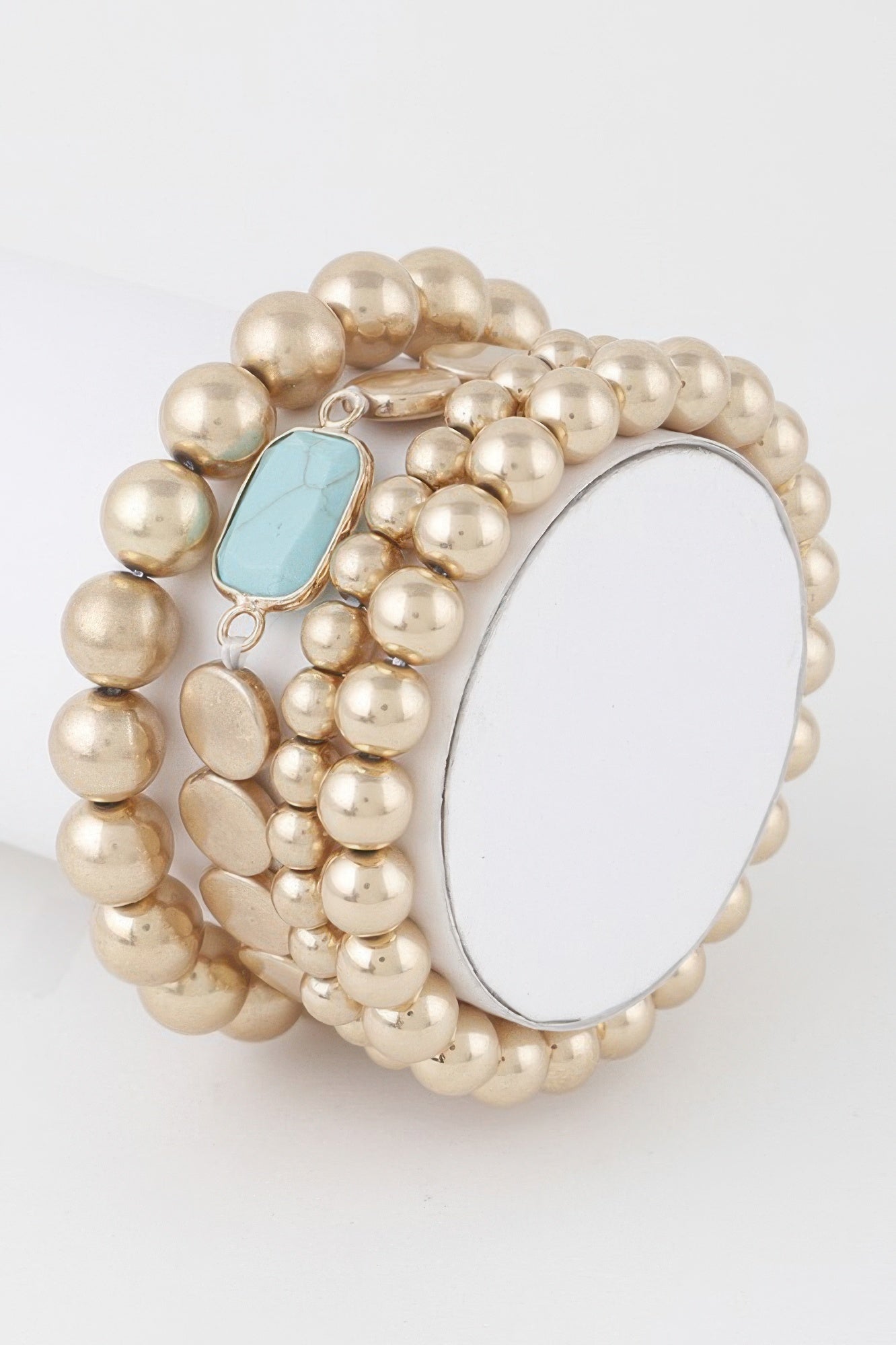 Stone Pendant Beaded Bracelet - All Season Fashion