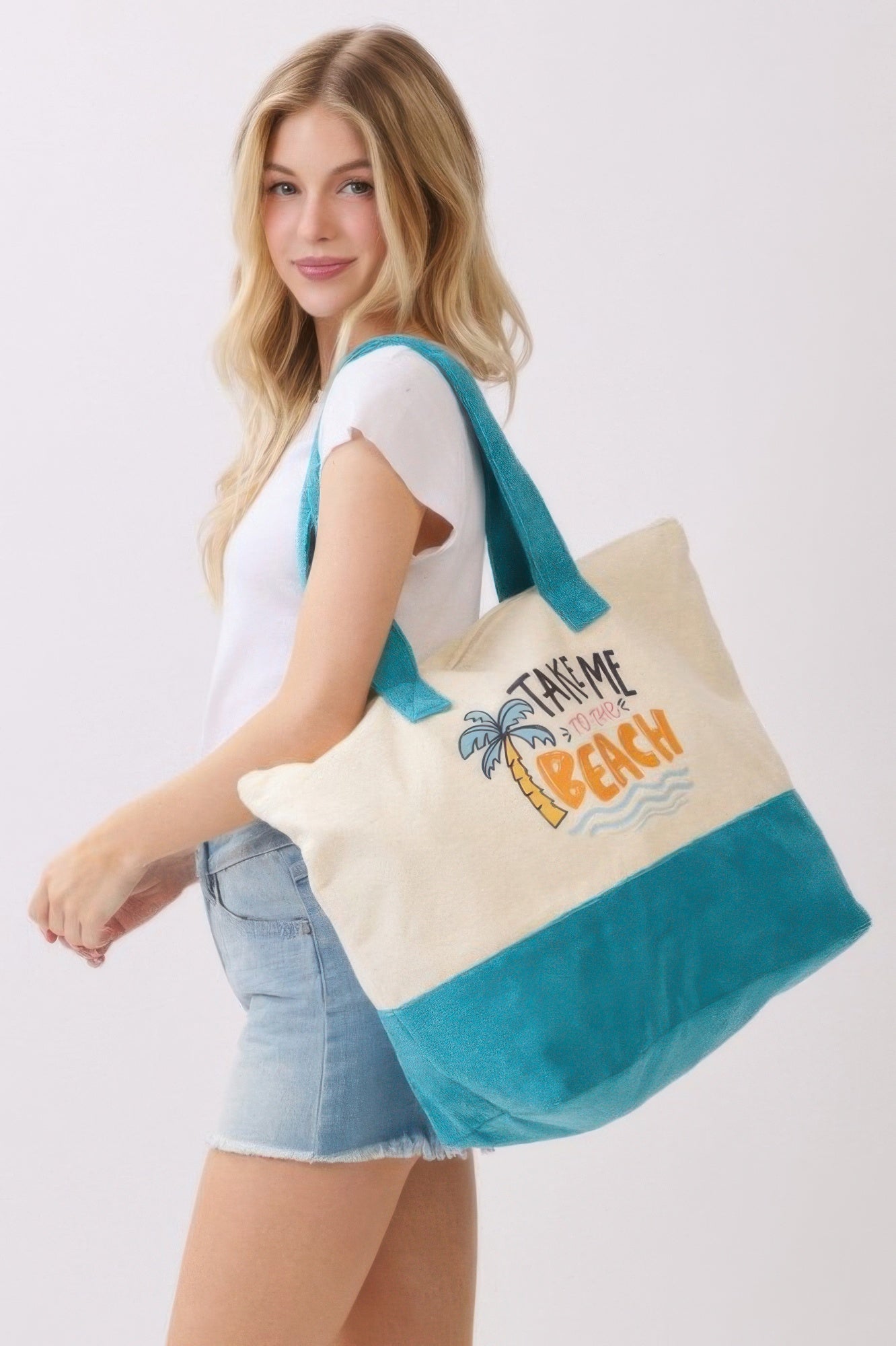 Take Me To The Beach Terry Tote - All Season Fashion