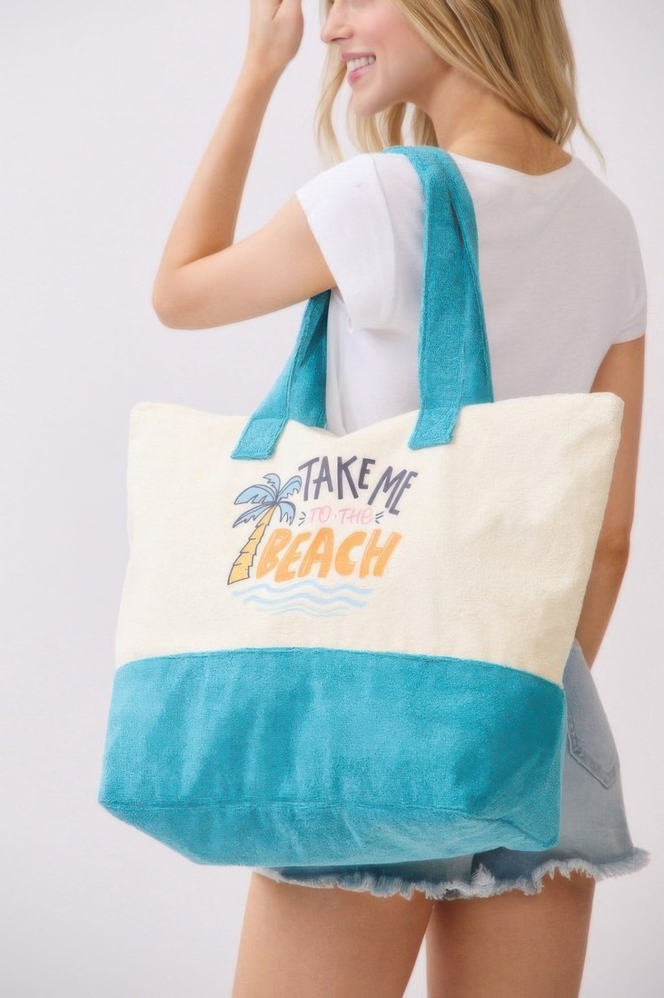 Take Me To The Beach Terry Tote - All Season Fashion