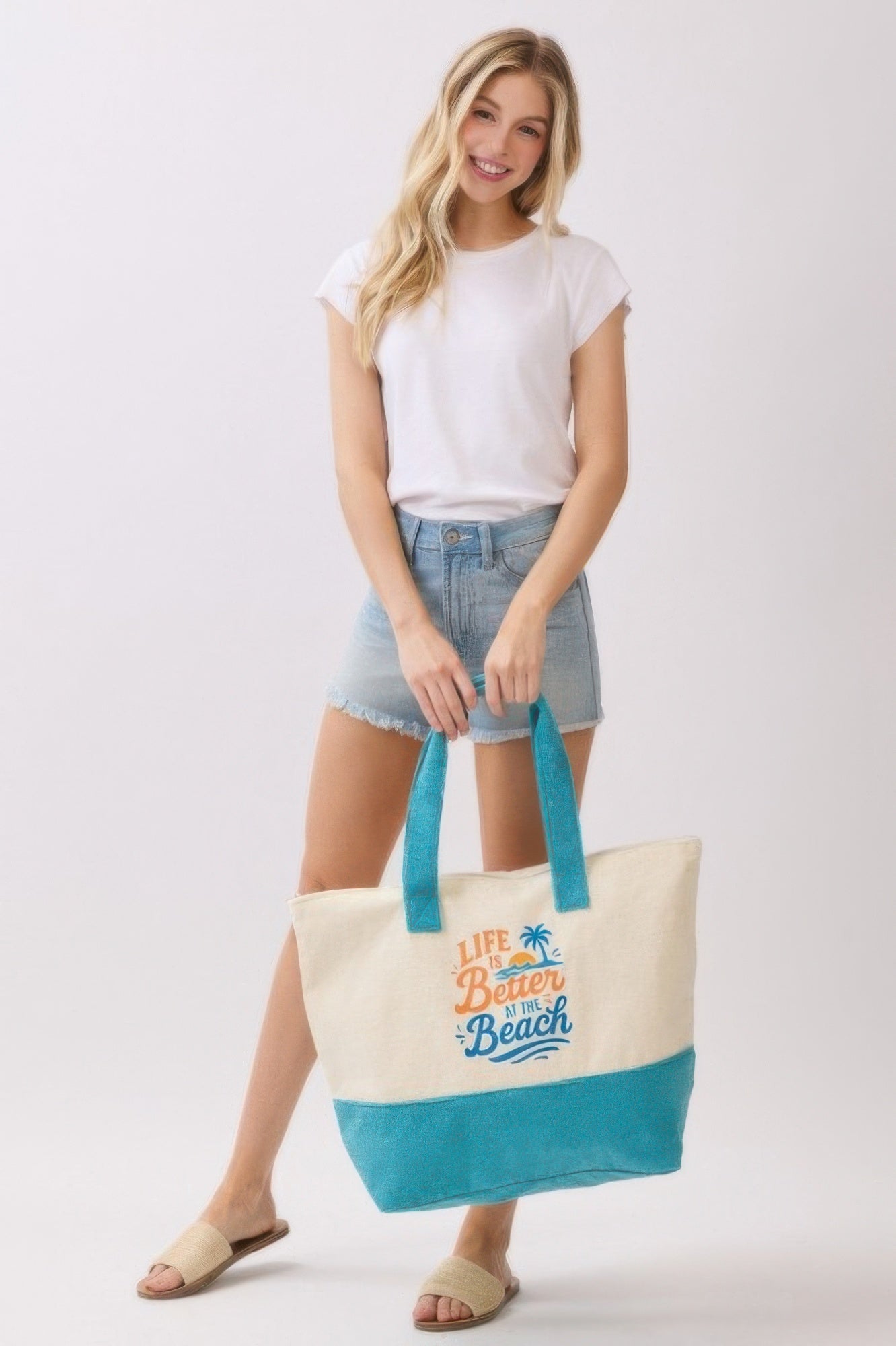 Life Is Better At The Beach Terry Tote - All Season Fashion