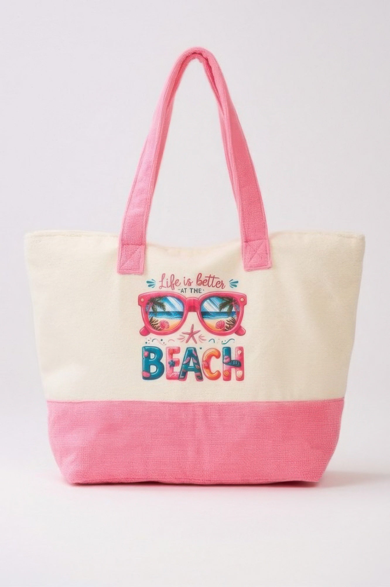 Life Is Better At The Beach Terry Tote - All Season Fashion