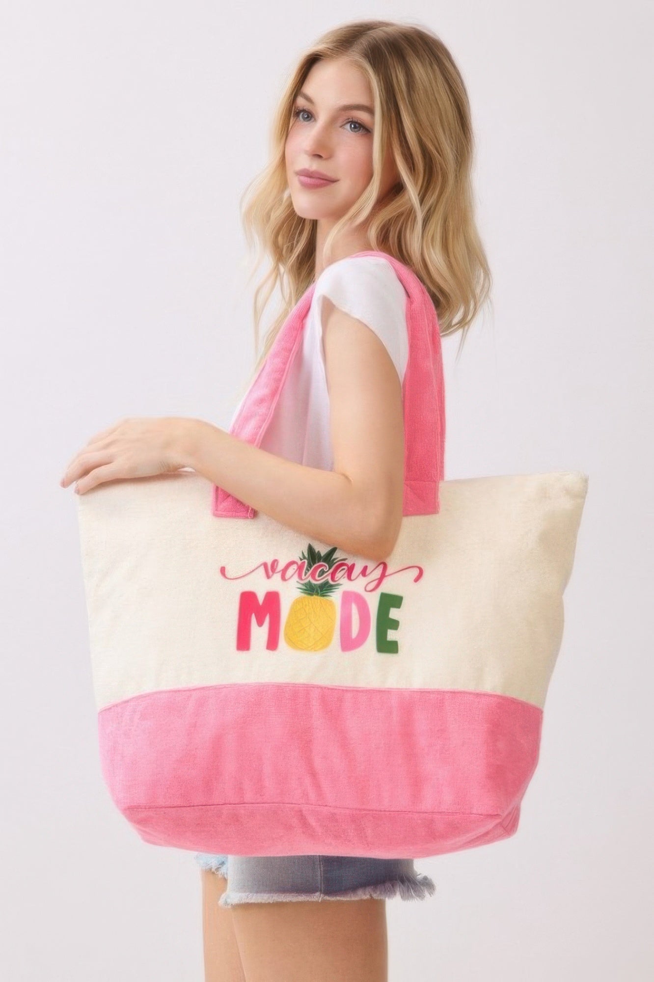 Vacay Mode Terry Tote - All Season Fashion