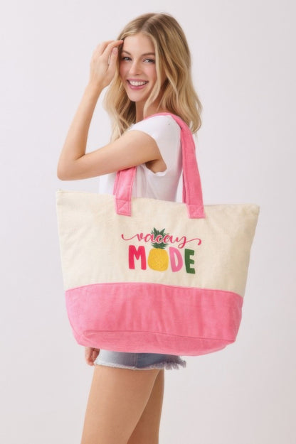 Vacay Mode Terry Tote - All Season Fashion