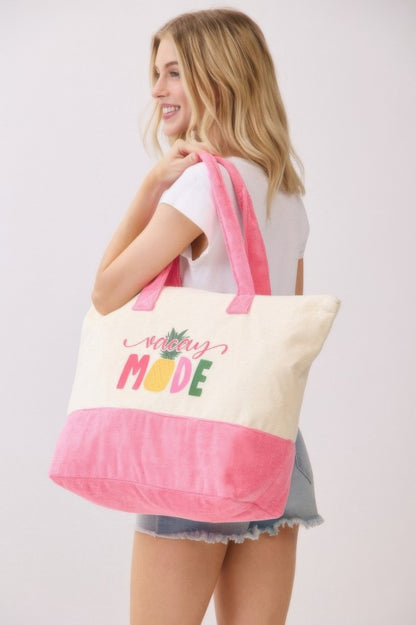 Vacay Mode Terry Tote - All Season Fashion
