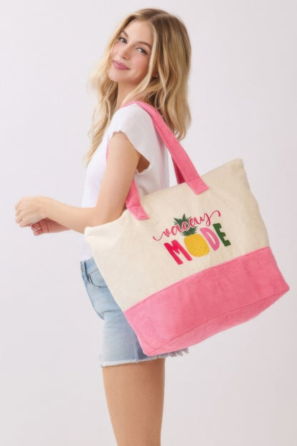 Vacay Mode Terry Tote - All Season Fashion