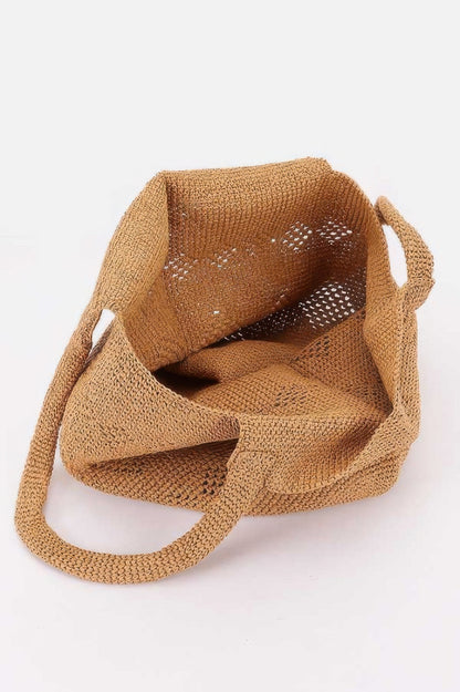 Woven Straw Tote Bag - All Season Fashion