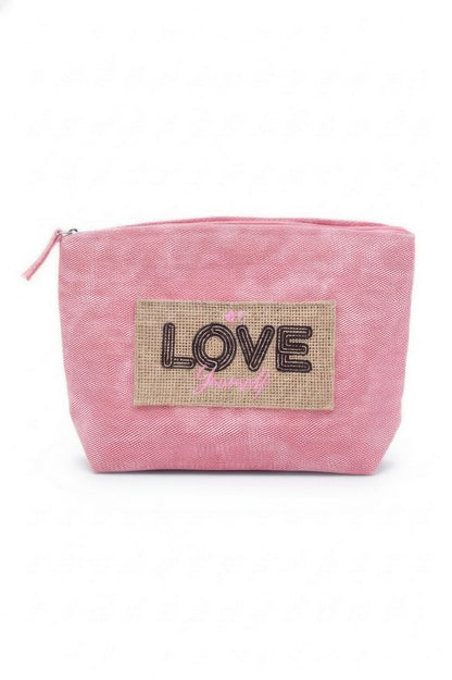 Holiday Patch Vintage Cosmetic Pouch - All Season Fashion