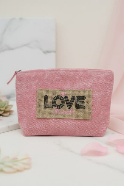 Holiday Patch Vintage Cosmetic Pouch - All Season Fashion