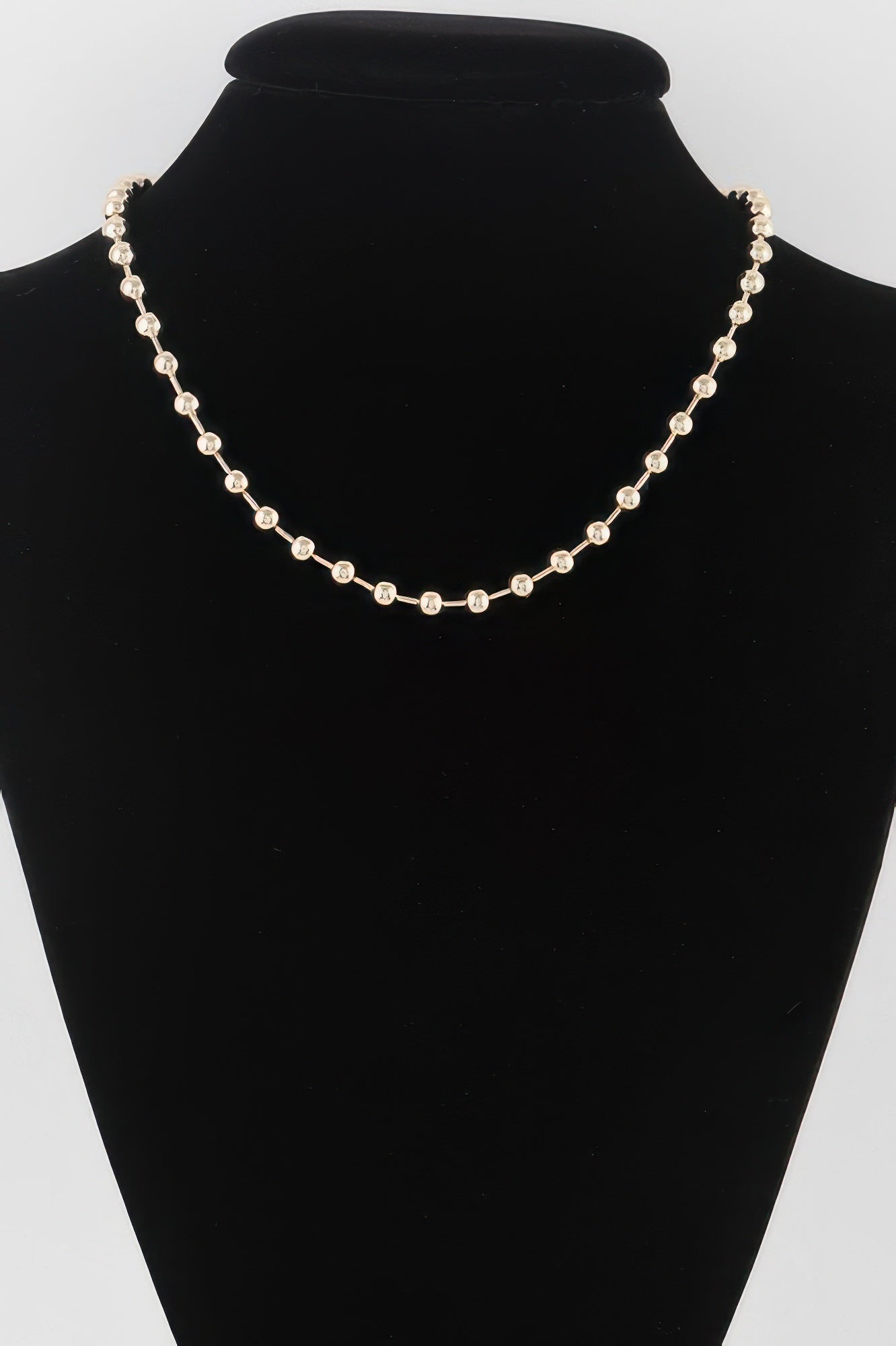 Metal Ball Beaded Short Necklace - All Season Fashion