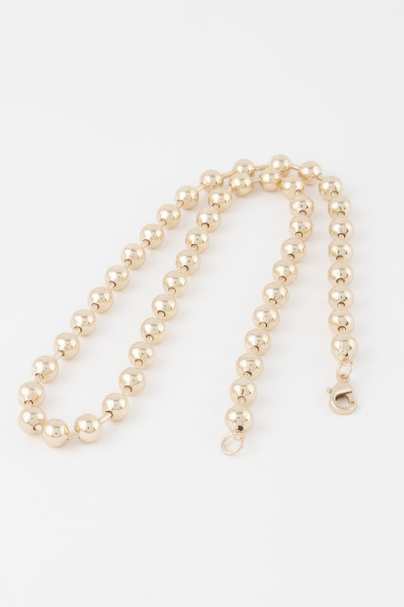 Metal Ball Beaded Short Necklace - All Season Fashion