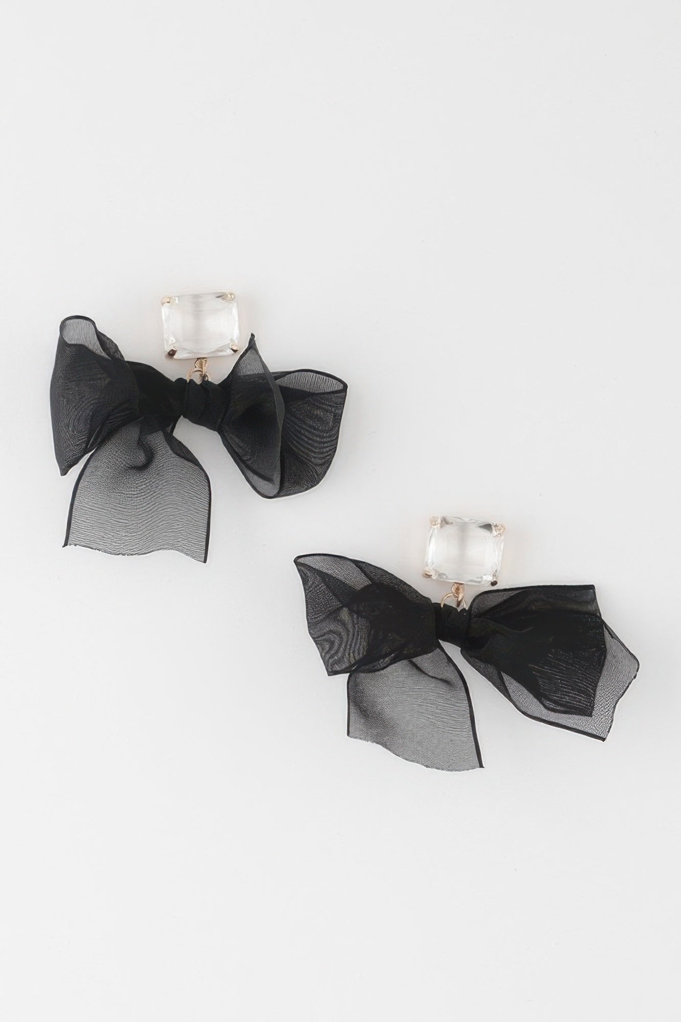 Black Bownot Dangle Earrings - All Season Fashion