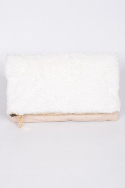 Fuffy Foldable Hand Clutch - All Season Fashion