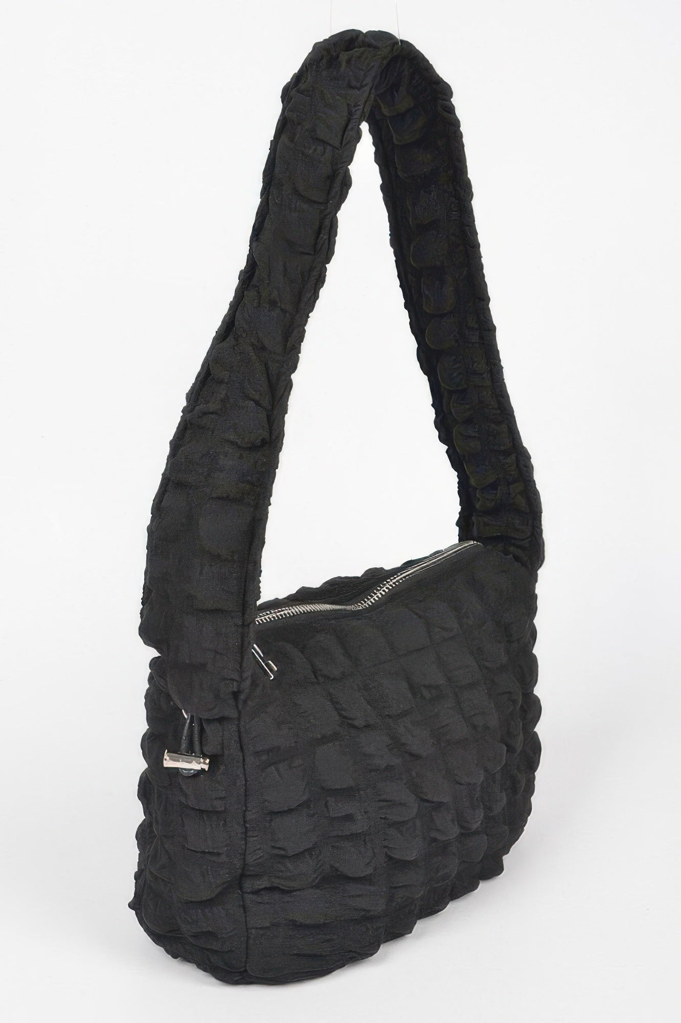 Embossed Cotton Shoulder Bag - All Season Fashion