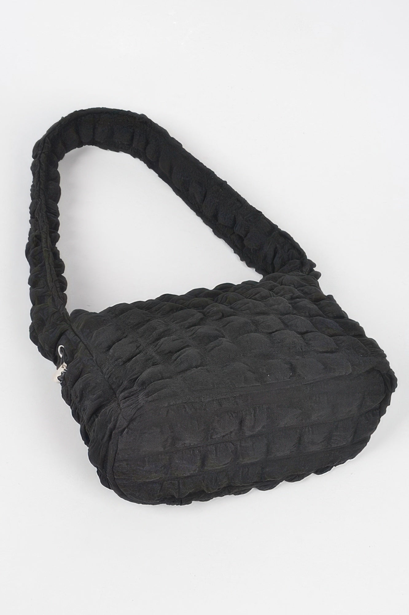 Embossed Cotton Shoulder Bag - All Season Fashion