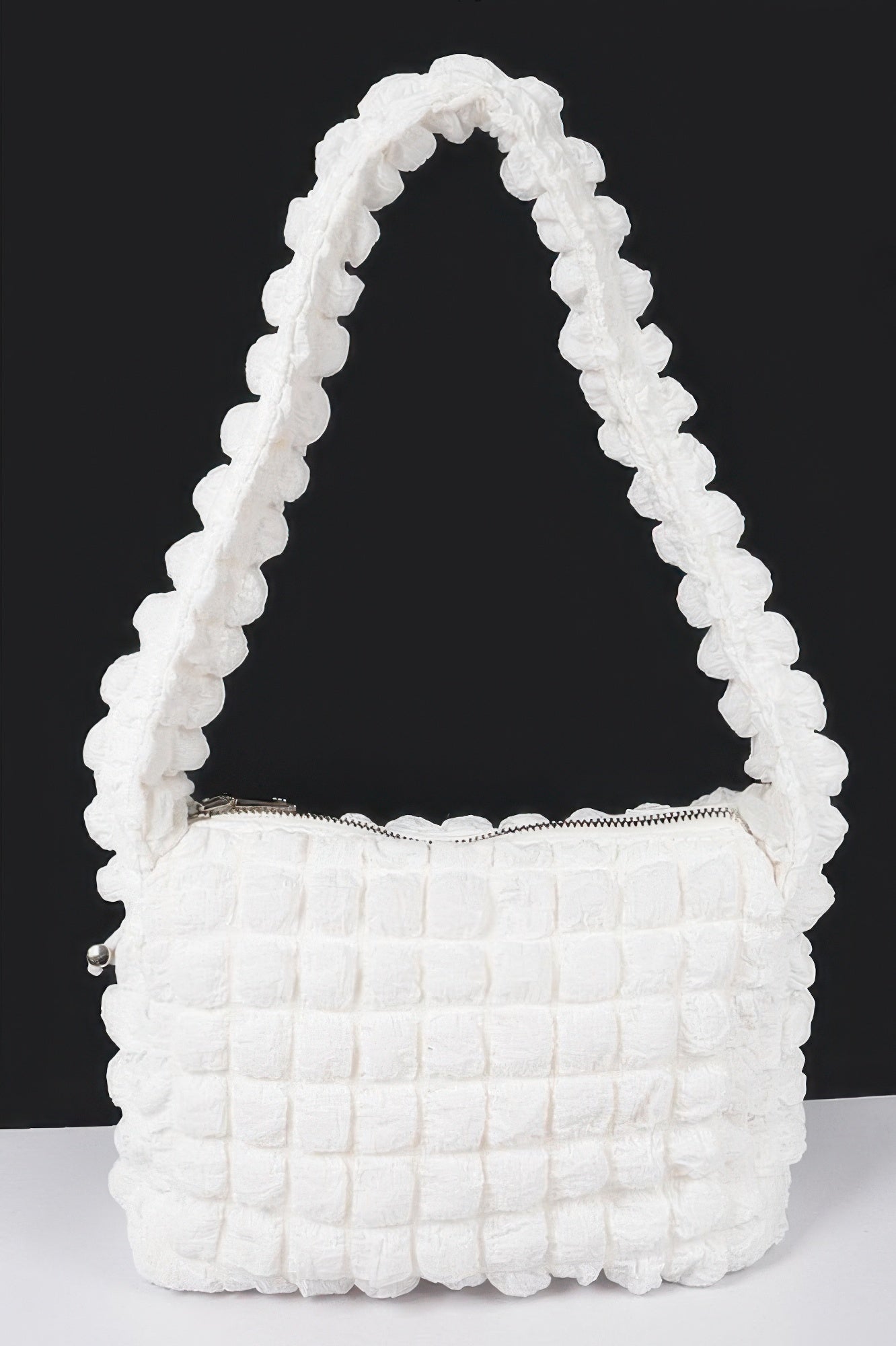 Embossed Cotton Shoulder Bag - All Season Fashion