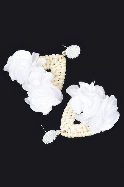 Flower Bamboo Earring - All Season Fashion