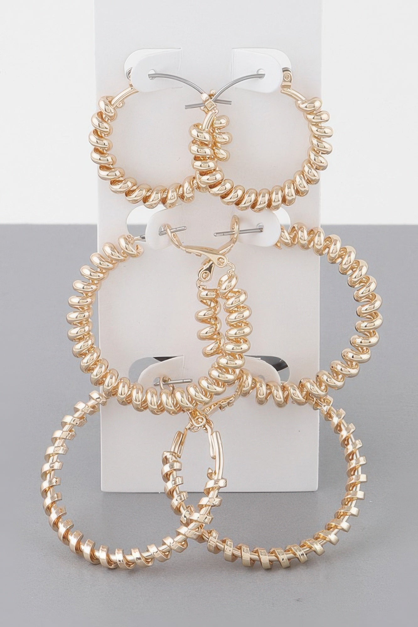 Multi Wrapped Hoop Earrings Set - All Season Fashion