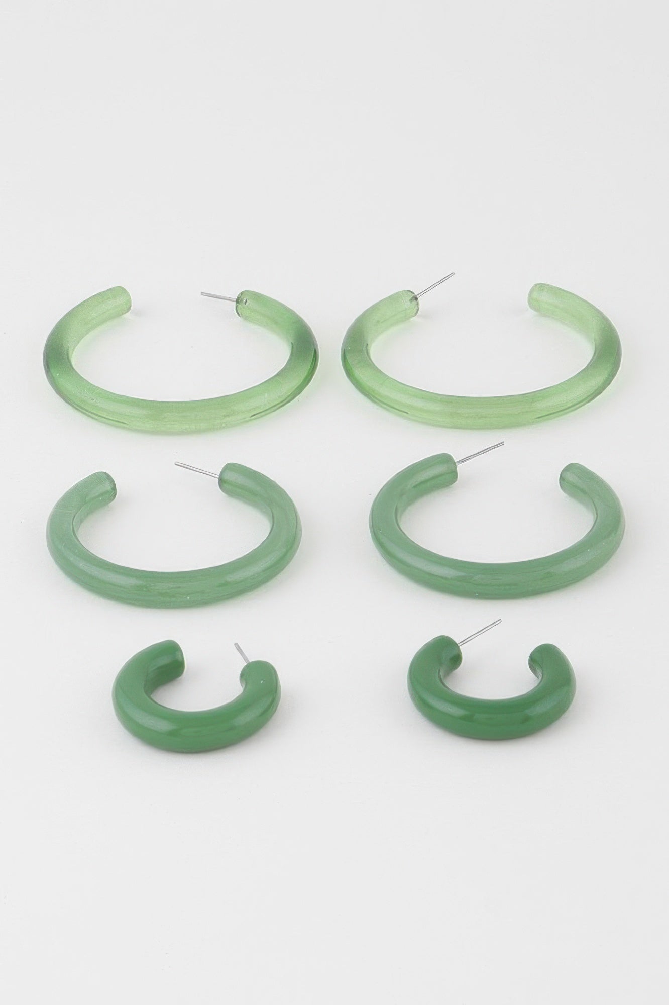 Multi Solid Hoop Earrings Set - All Season Fashion
