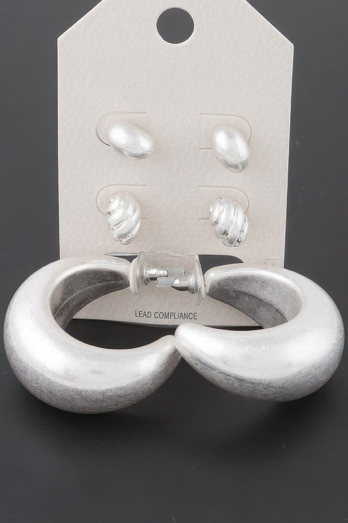 Textured Seashell Earrings Set - All Season Fashion