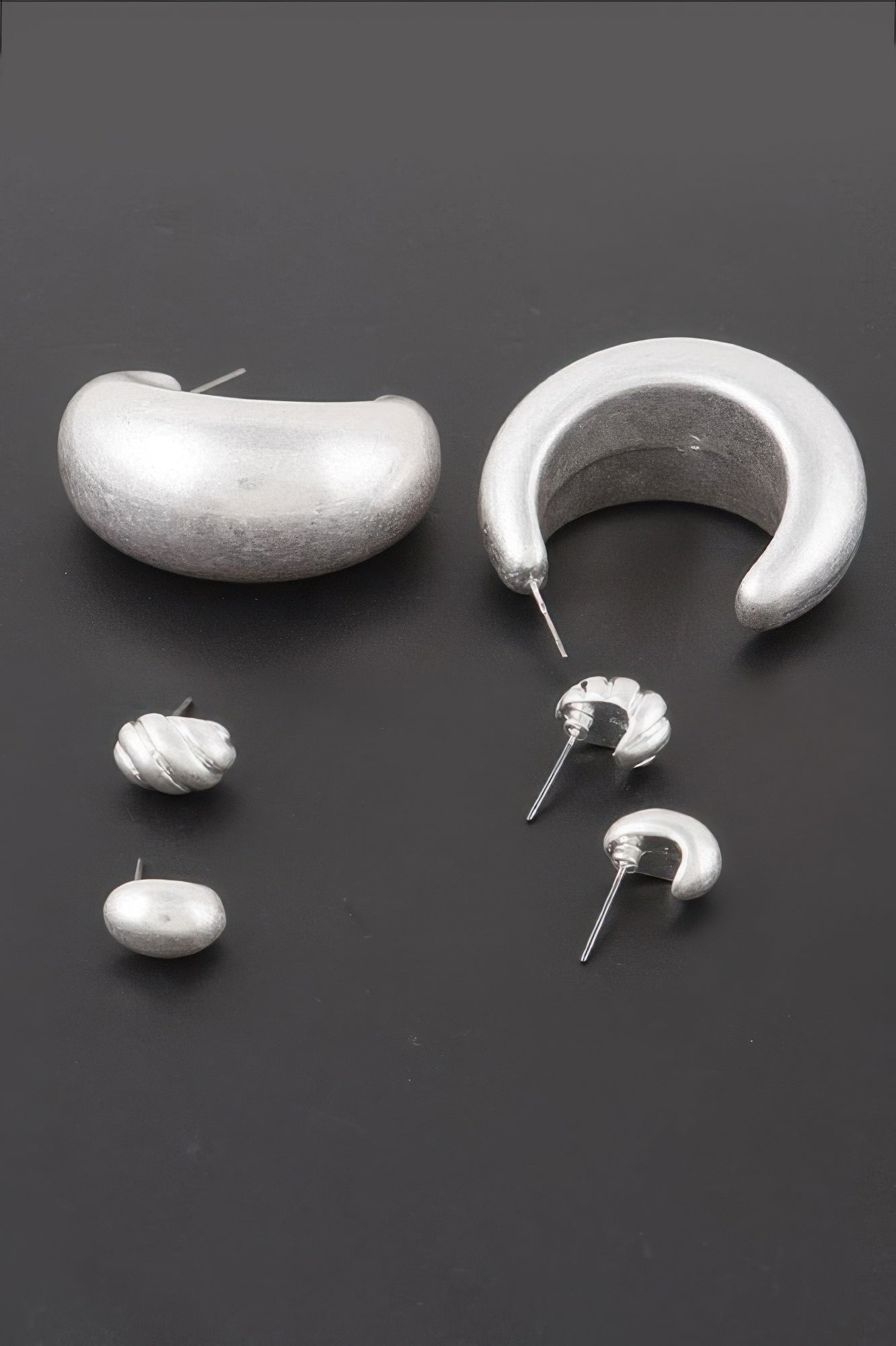 Textured Seashell Earrings Set - All Season Fashion
