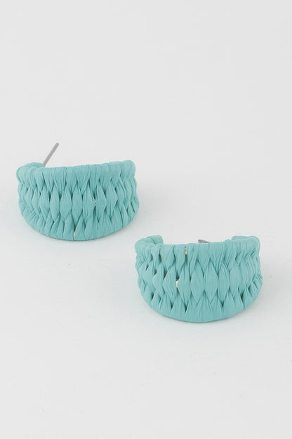Triple Weaved Hoop Earrings - All Season Fashion
