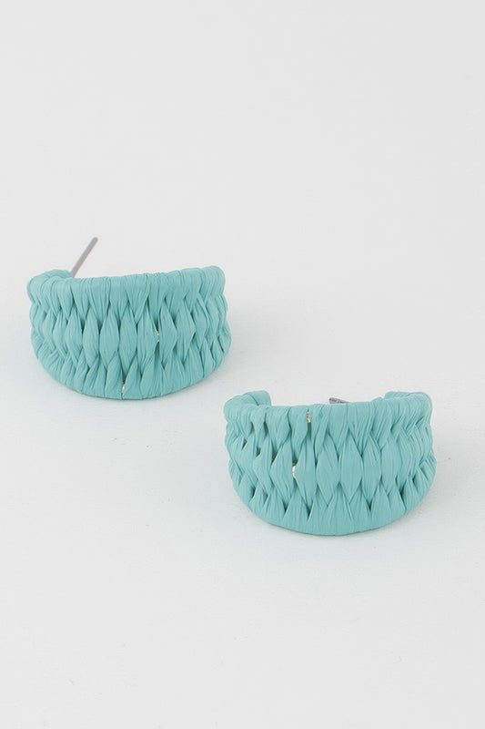 Triple Weaved Hoop Earrings - All Season Fashion