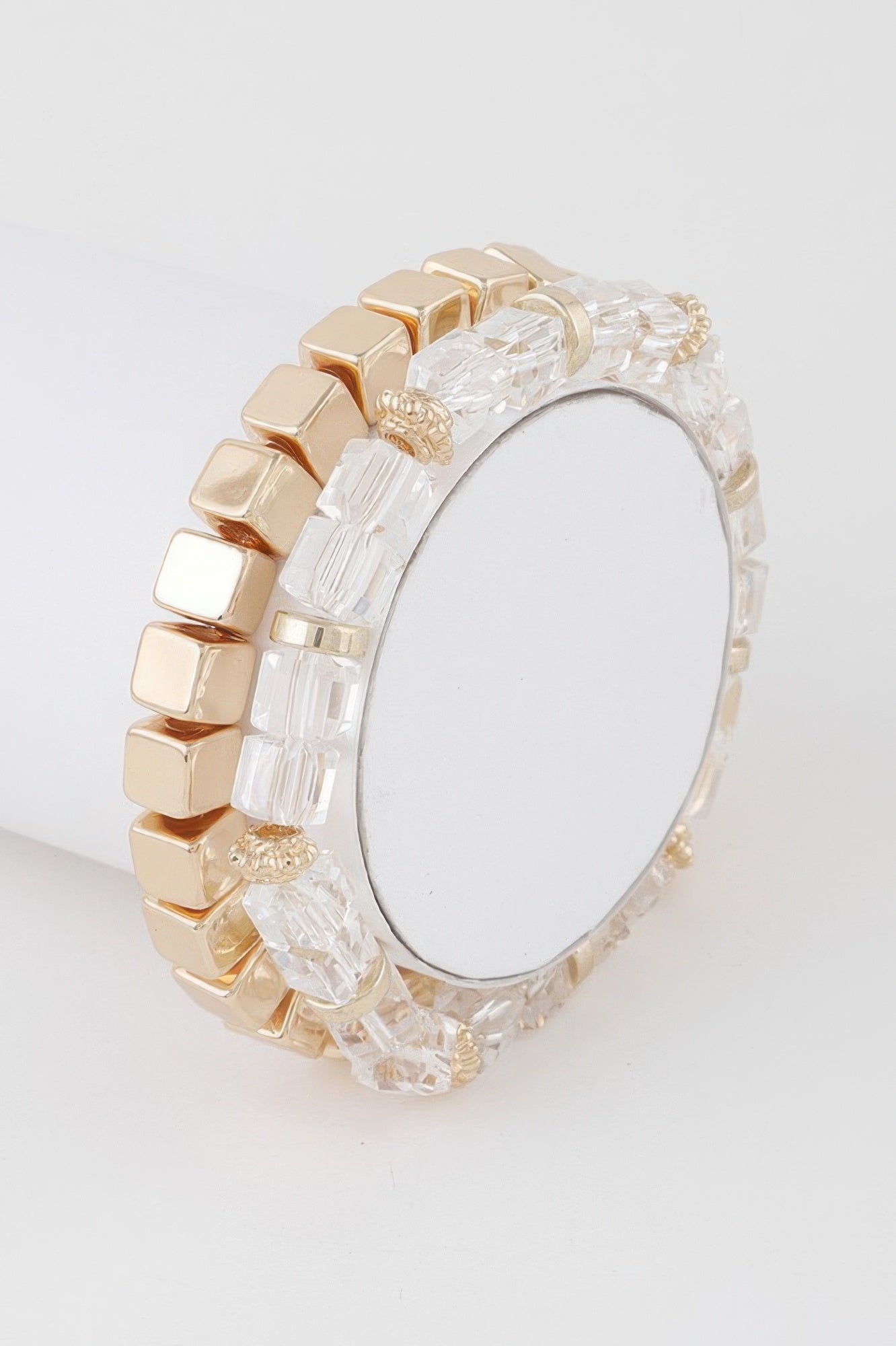 Double Clear Block Bracelet - All Season Fashion