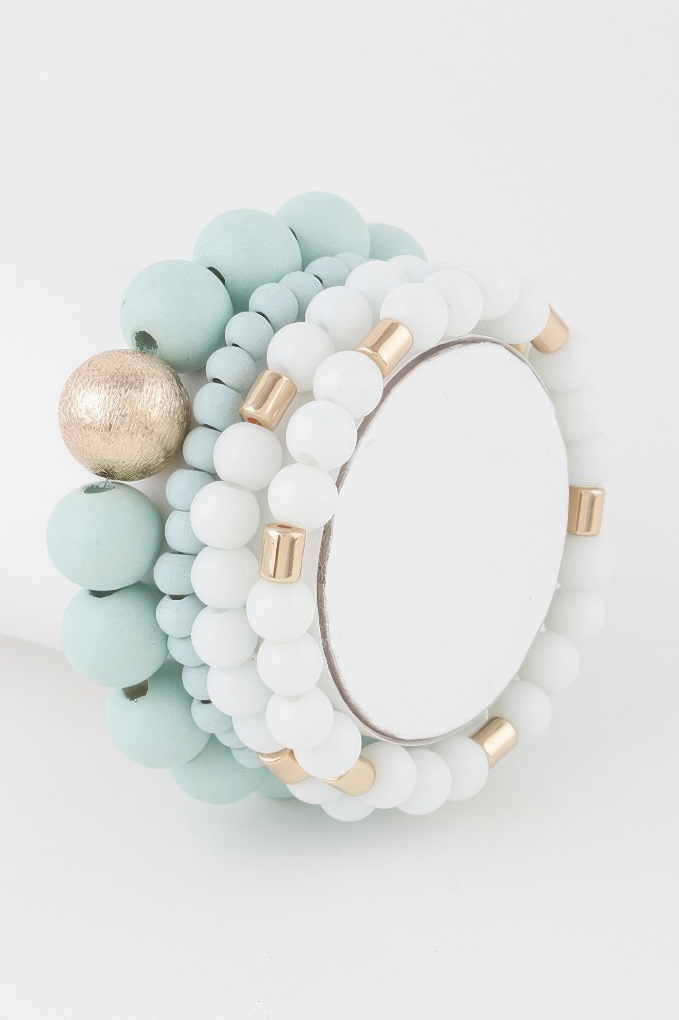 Multi Two Toned Beaded Bracelet - All Season Fashion