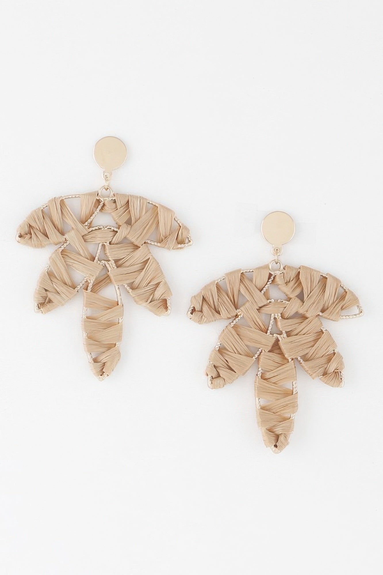 Threaded Leaf Drop Earrings - All Season Fashion
