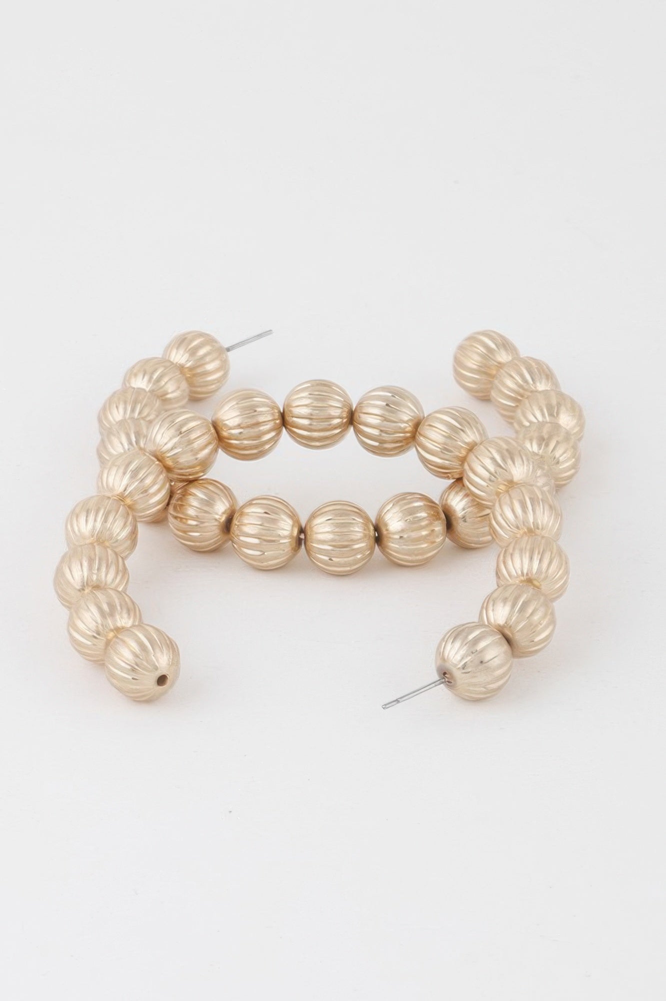 Ornament Beaded Hoop Earrings - All Season Fashion