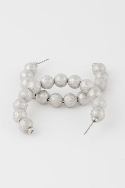 Multi Beaded Hoop Earrings - All Season Fashion