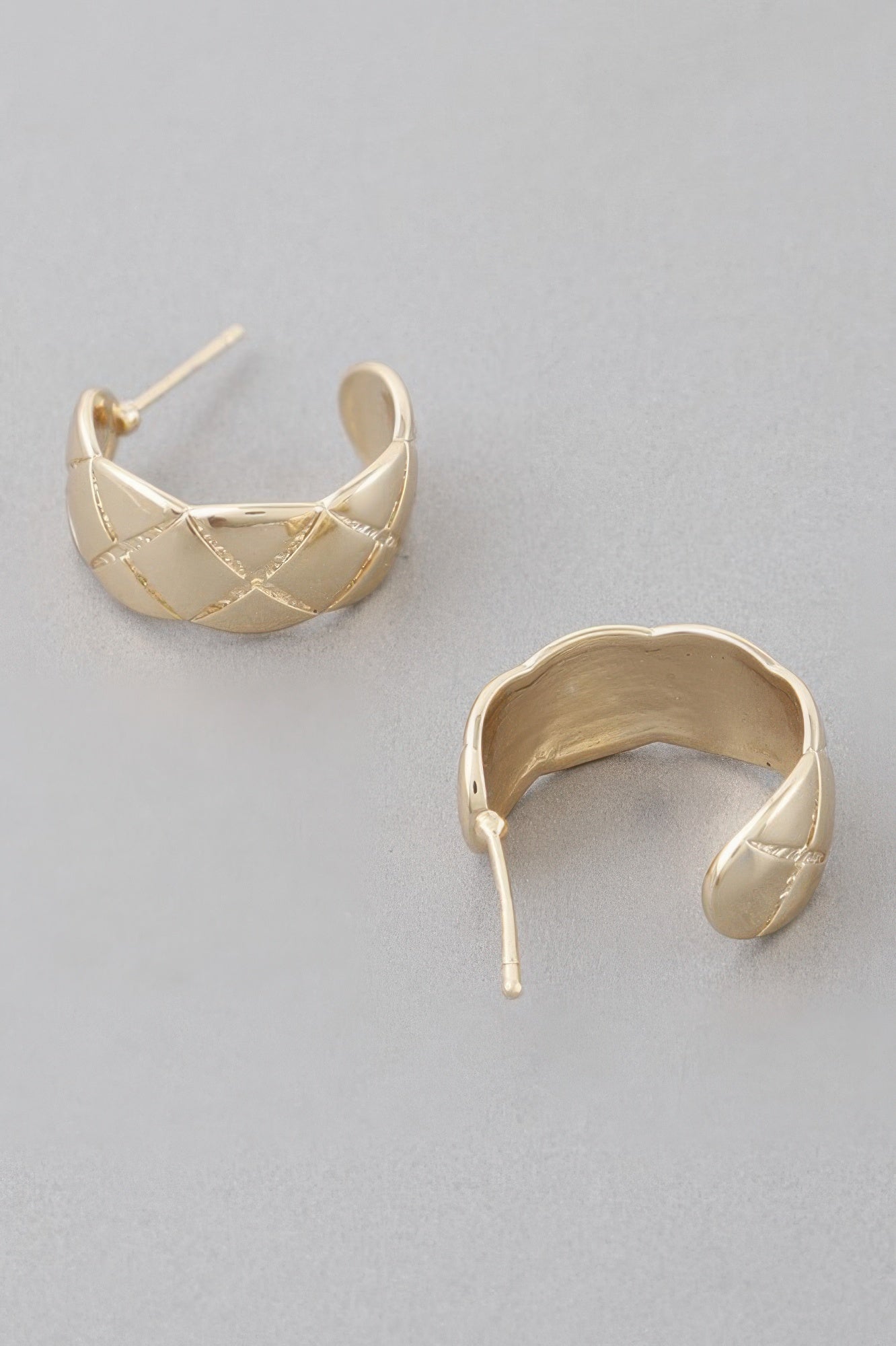 Diamond Cut Hoop Earrings - All Season Fashion