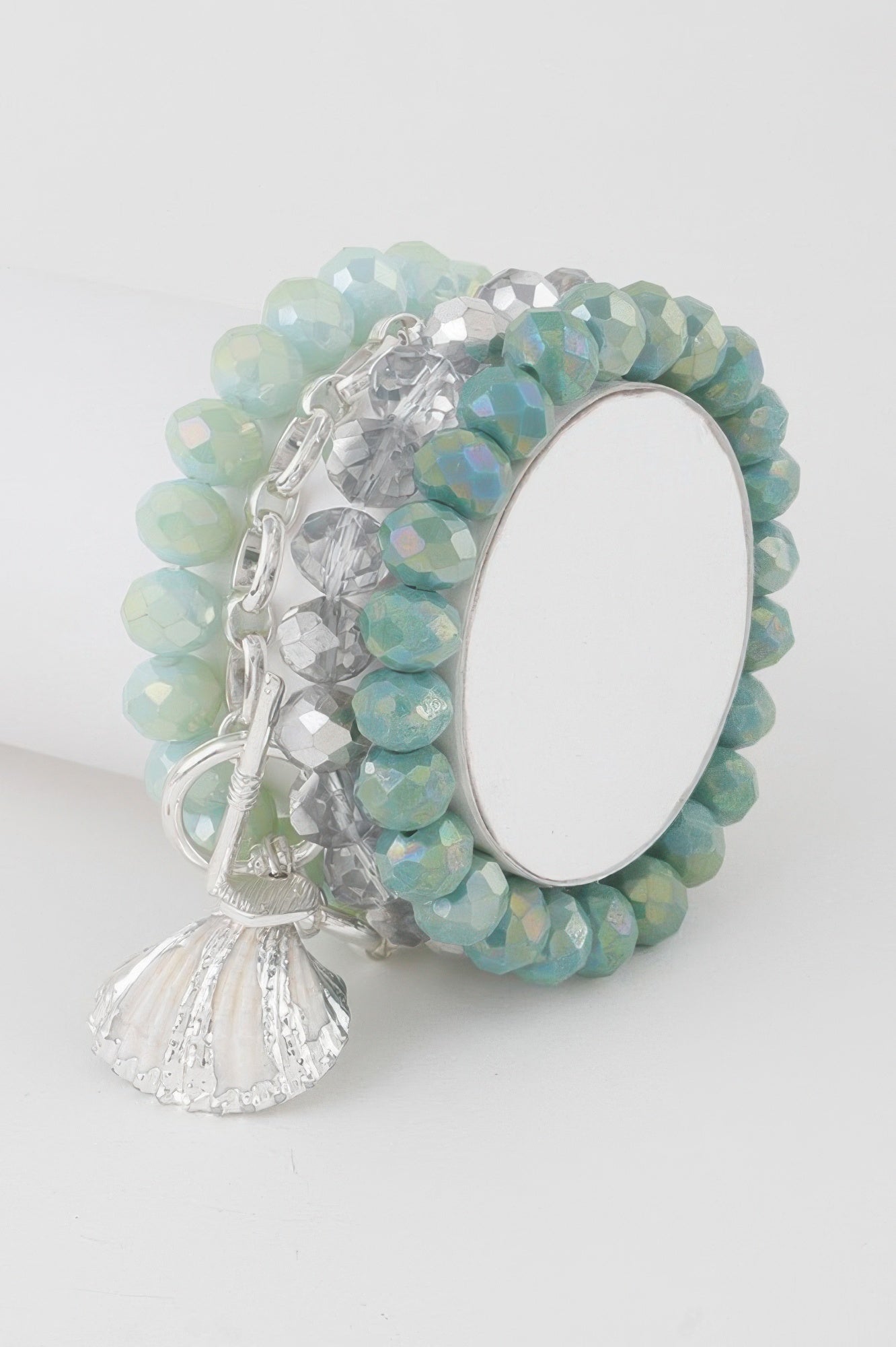 Multi Seashell Crystal Bracelet - All Season Fashion
