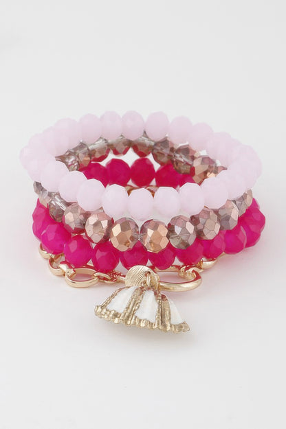Multi Seashell Crystal Bracelet - All Season Fashion
