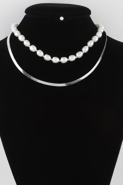 Stone Snake Chain Necklace - All Season Fashion