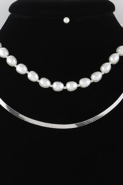 Stone Snake Chain Necklace - All Season Fashion