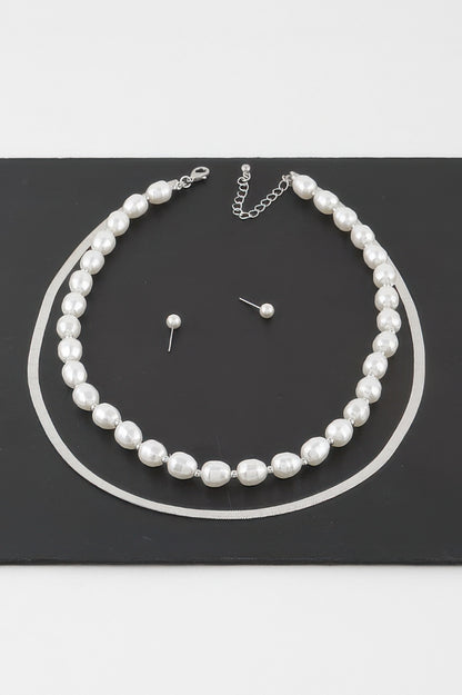 Stone Snake Chain Necklace - All Season Fashion